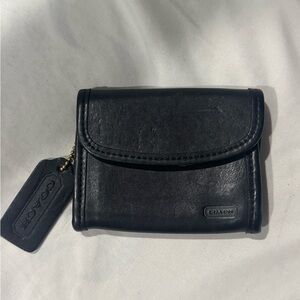 Coach Black Leather Wallet Vintage